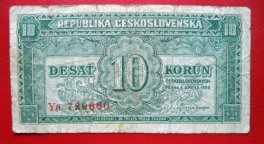10 Kčs 1950 Ya