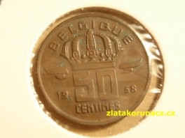 Belgie - 50 centimes 1958 -Belgique