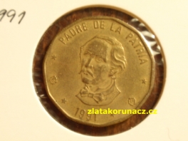 Dominikánská republika - 1 Peso 1991