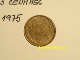 Francie - 5 centimes 1975