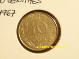 Francie - 10 centimes 1967