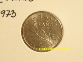 Francie - 1/2 franc 1973