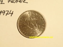 Francie - 1/2 franc 1974