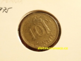 Finsko - 10 penniä 1975 S