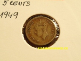 Hong-Kong - 5 cents 1949