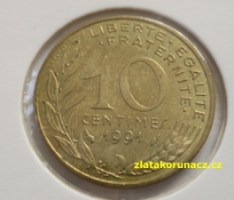 Francie - 10 centimes 1991