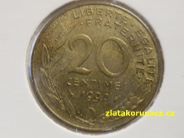 Francie - 20  centime 1992
