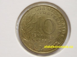 Francie - 10 centimes 1987