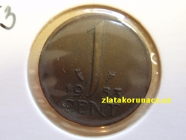 Holandsko - 1 cent 1953