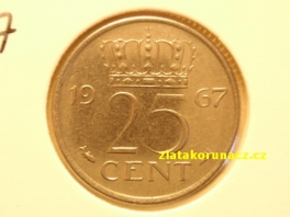 Holandsko - 25 cent 1967