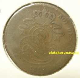 Belgie - 2 centimes 1863