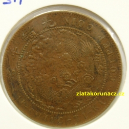 Čína - Říše 10 cash 1907
