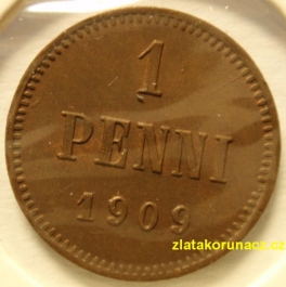 Finsko - 1 penni 1909