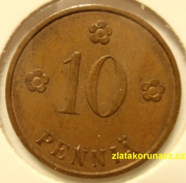 Finsko - 10 penniä  1934