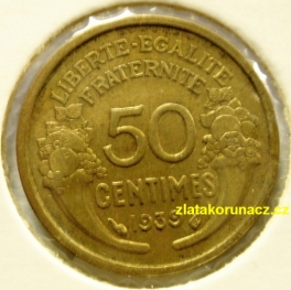 Francie - 50 centimes 1939