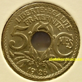 Francie - 5 centimes 1926
