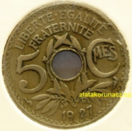 Francie - 5 centimes 1927