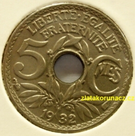 Francie - 5 centimes 1932