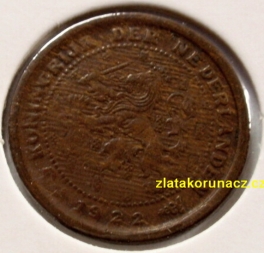 Holandsko - 1/2 cent 1922