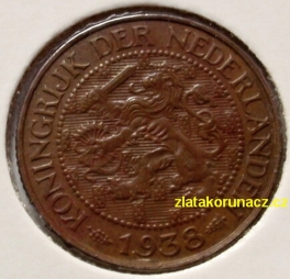 Holandsko - 1 cent 1938