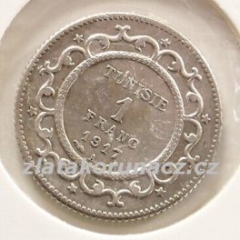 Tunis - 1 frank 1917 A