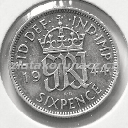Anglie - 6 pence 1944
