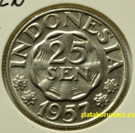 Indonesie - 25 sen 1957