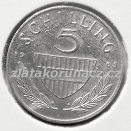 Rakousko - 5 schilling 1965