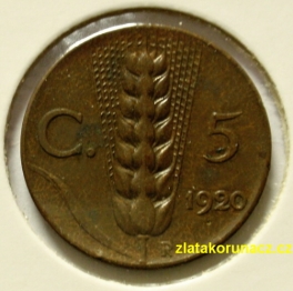 Itálie - 5 centesimi 1920 R