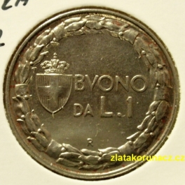 Itálie - 1 lira 1922 R