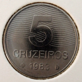 Brazilie - 5 Cruzeiros 1983
