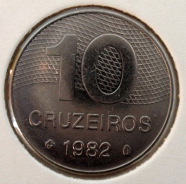 Brazilie - 10 Cruzeiros 1982
