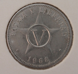 Kuba - 5centavos 1968