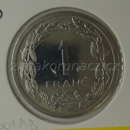 Afrika - Centrální - 1 franc 1990