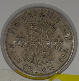 Anglie - 1/2 crown 1948 