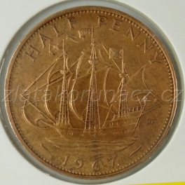 Anglie - 1/2 penny 1967 