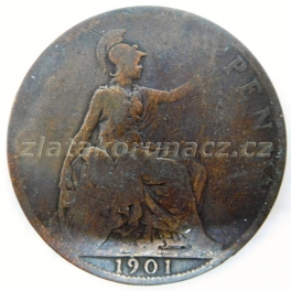 Anglie - 1 penny 1901