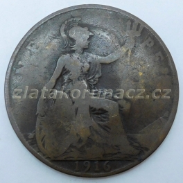 Anglie - 1 penny 1919