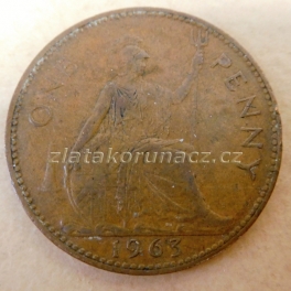 Anglie - 1 penny 1963 