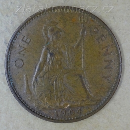 Anglie - 1 penny 1964 