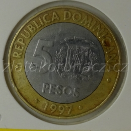 Dominikánská republika - 5 pesos 1997