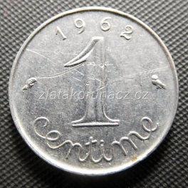 Francie - 1 centime 1962