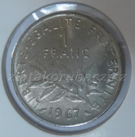 Francie - 1 franc 1967