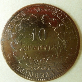 Francie - 10 centimes 1871 A