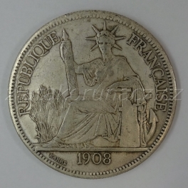 Francouzská Indočína - Piastre 1908