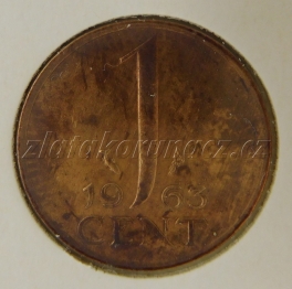 Holandsko - 1 cent 1963