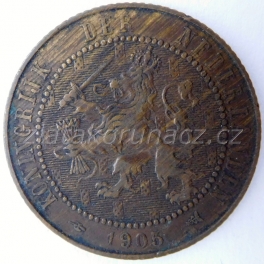 Holandsko - 2 1/2 cent 1905