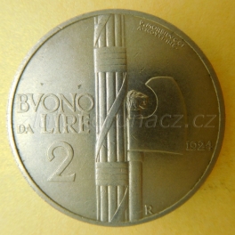 Itálie - 2 lira 1924 R