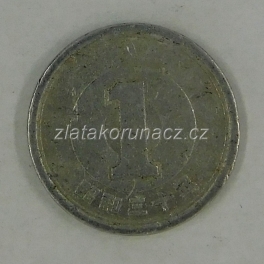 Japonsko - 1 yen 1955