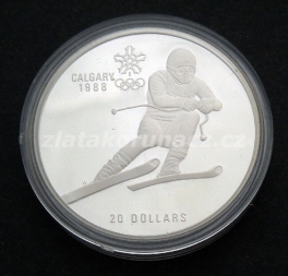 Kanada- 20 Dollar-Calgary 1988 - Lyžování